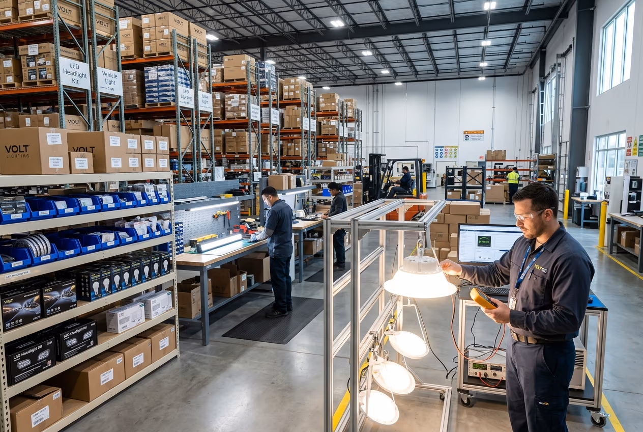 Jupiter LED commercial lighting testing and distribution facility in Castle Rock, Washington