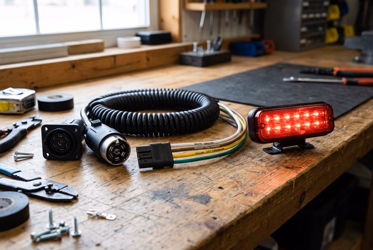 Trailer Light Wiring Guide: 4-Pin, 5-Pin, 6-Pin & 7-Pin Color Codes