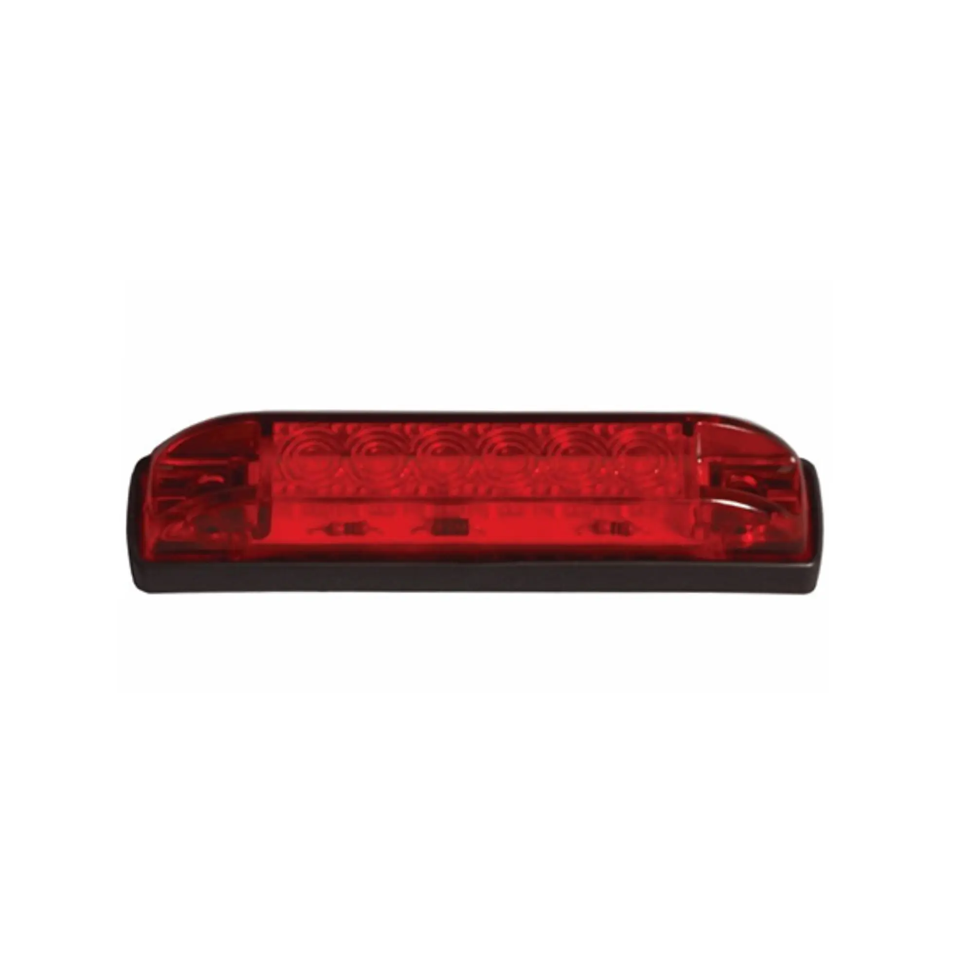 LED 4” Slim Line Marker Light, Surface Mount, 6 LED Red