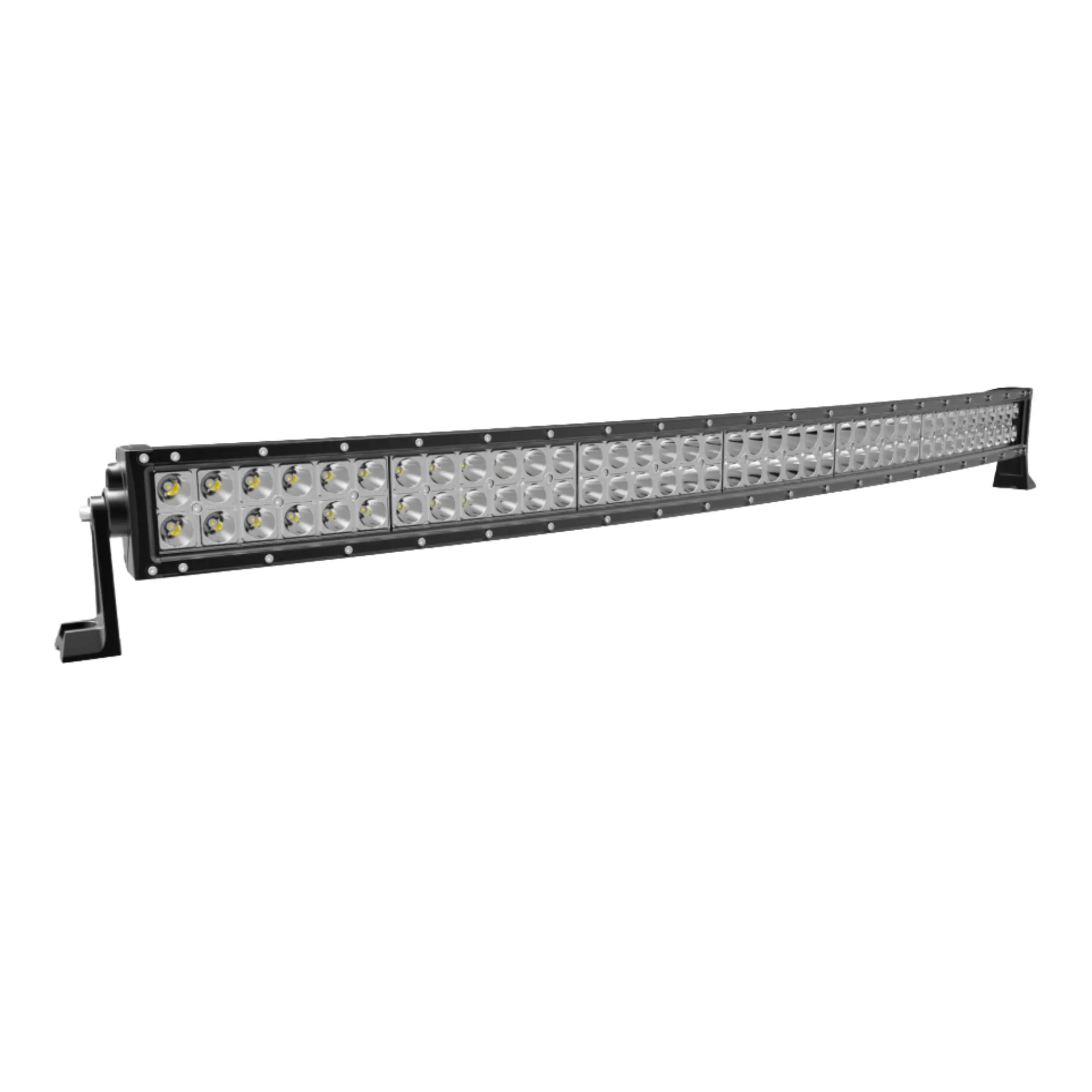 Light Bar, Double Row, 41.5”, Chrome, Phillips LED, Curved, 17600lm