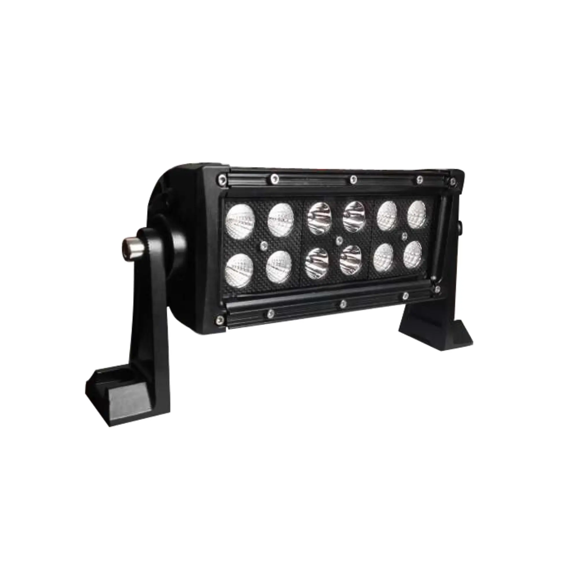 Light Bar, Double Row, 7.5”, Black, 3W, Phillips LED, Combo Beam, 2640lm