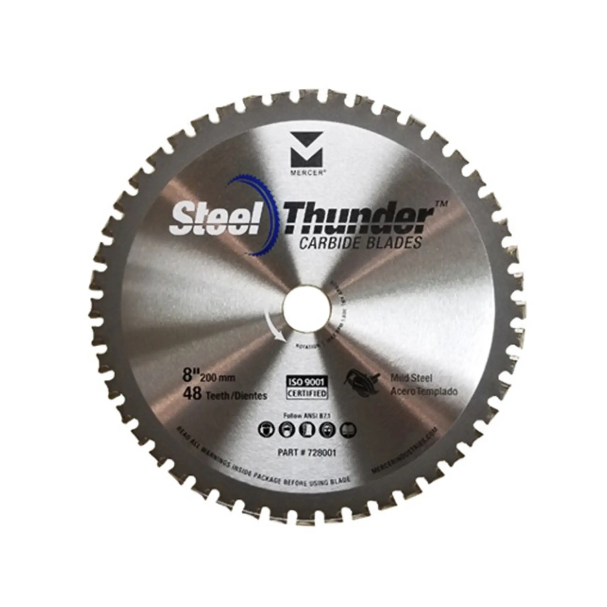 Mercer Steel Thunder Carbine Blades 8" x 5/8", 48 Teeth
