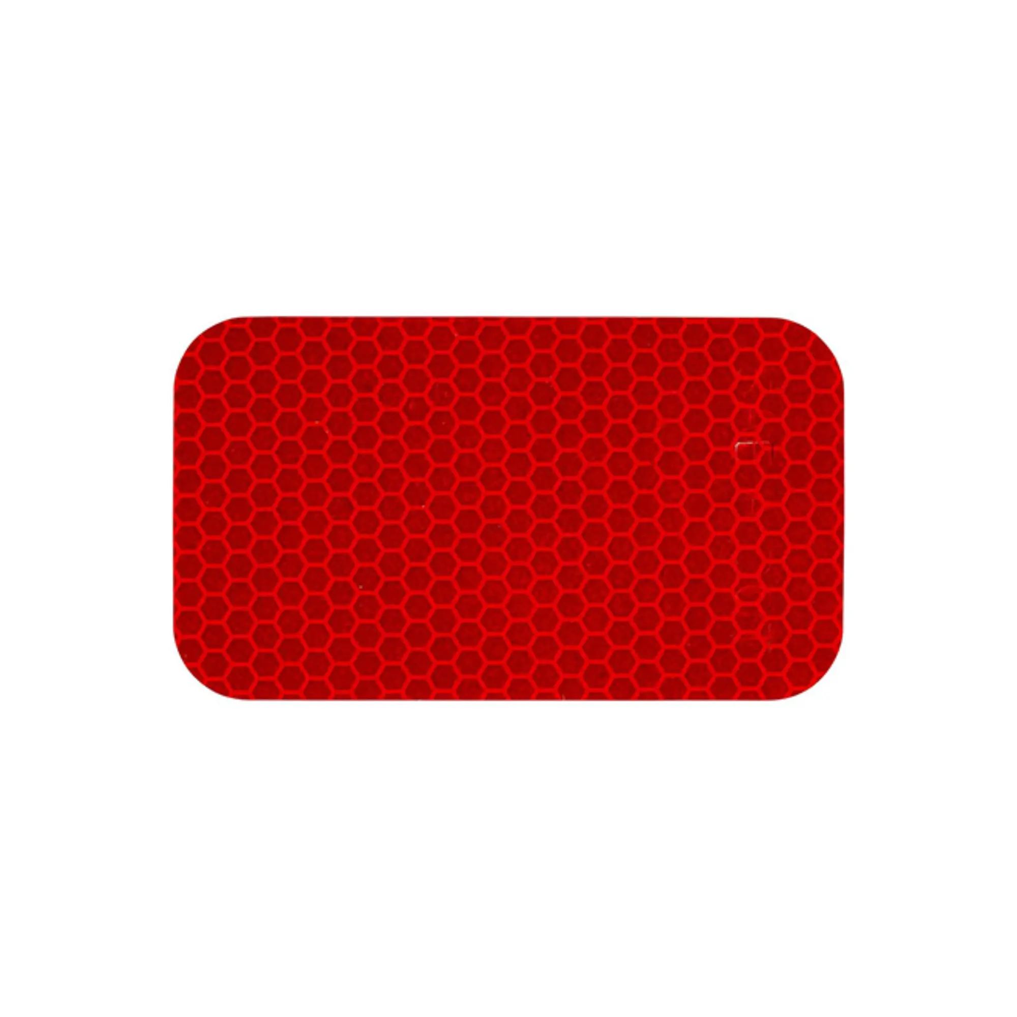 Reflective Sticker, Class 1, Red, Rectangle, 3.5" x 2", 100 per Roll