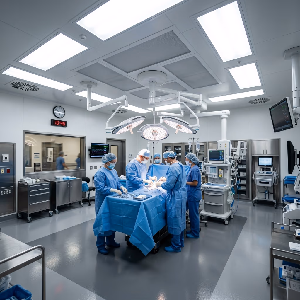 Medical & Cleanroom LED Lighting background