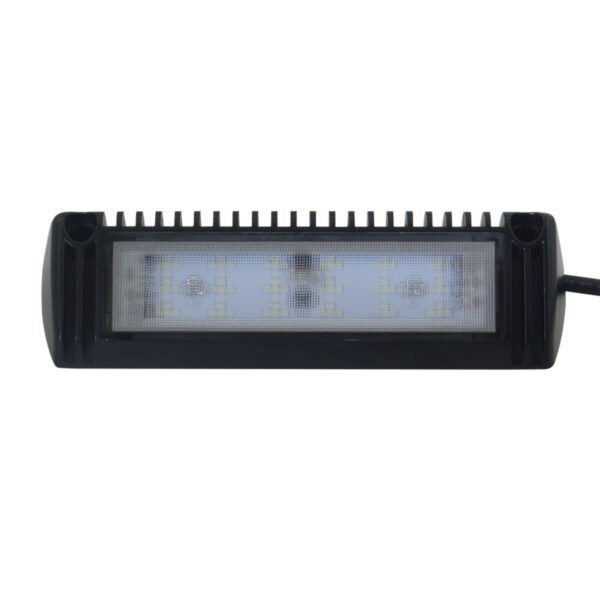 Porch Light, 18 LEDs, 18 Watt 1450 Lumens, 12-28V, Flood Pattern - 9" x 2.3" x 1.7"