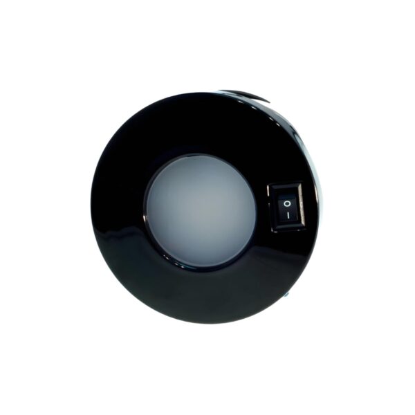 Down Light, 3" Recessed, Plastic with Switch, 3100K Black