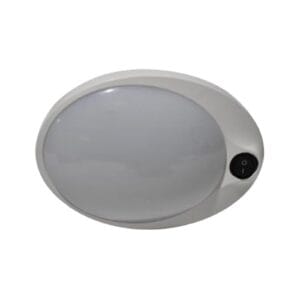 Type I Pancake Light, Single w/ Switch, Neutral White, White Base