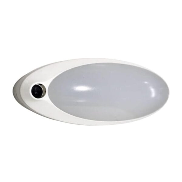 Type II Double Pancake Light, w/ Switch, Neutral White, White Housing