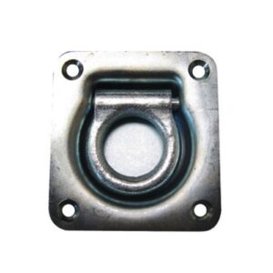 Lashing Ring, Recessed Tie, 4", Bolt On, 1/4" Square