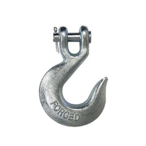 Clevis Slip Hook, Grade 43, 3/8", No Chain, No Latch