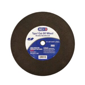 Type 1 High Speed Cut-off for Portable Gas Saws, Double Reinforced 12" x 1/8"(5/32) x 20mm