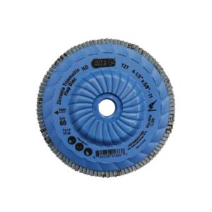 Trimmable Type 27 Zirconia Flap Discs 4.5", Grit 60, High Density