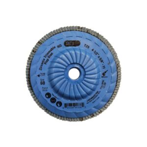 Trimmable Type 29 Zirconia Flap Discs 4.5", Grit 80, High Density