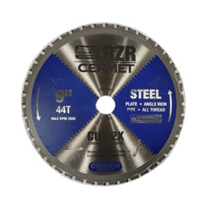 RZR Cernet Steel Blade 9" x 1", 44 Teeth