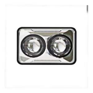 Head Lamp, LED, High Beam 4 x 6 Chrome