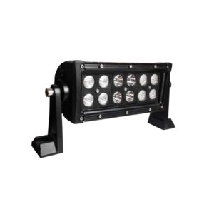 Light Bar, Double Row, 7.5”, Black, 3W, Phillips LED, Combo Beam, 2640lm