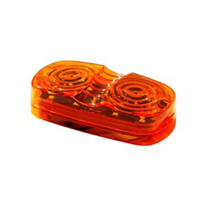 LED 4” x 2” Rectangular LED Bulleye Marker and Clearance Light, Economical Kit, 10 LEDs SMD Amber