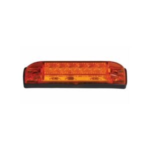 LED 4” Slim Line Marker Light, Surface Mount, 6 LED Amber