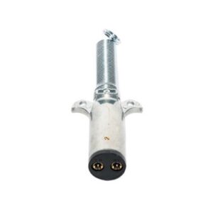 2-Way Socket, Zinc Metal (Horizontal Pin)