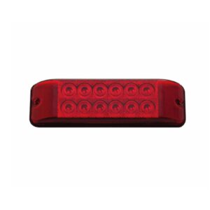 LED 8” x 2.5” Rectangular, Surface Mount Stop/Turn/Tail Light, 12 LEDs