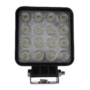 LED 5” Square Work Lamp, Flood, 48W, 1400lm