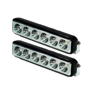 LED Work Lamp, Flood Light, Black Housing, 6 LEDs, Sold as a Pair, 600lm