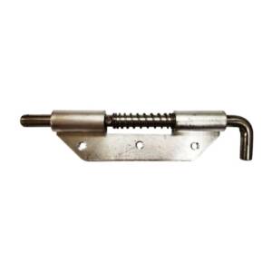 Spring Bolt Latch, Aluminium Base, 7" x 1-5/8", Right