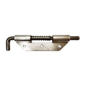 Spring Bolt Latch, Aluminium Base, 7" x 1-5/8", Left