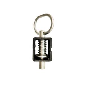 Spring Latch with Welded Plate, 5/8" x 2"