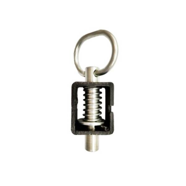 Spring Latch with Welded Plate, 5/8" x 2"
