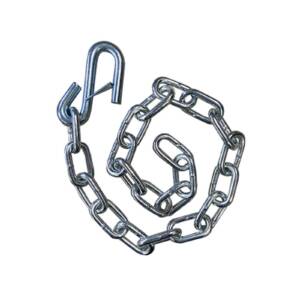Safety Chain, 5/16" x 30" With 7/16" S Hook, Grade 30