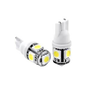 Bulb, LED, 194/168/175/2825, T10 Wedge Base, 5000K, White