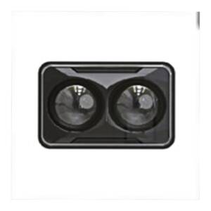 Head Lamp, LED, High Beam 4 x 6 Black