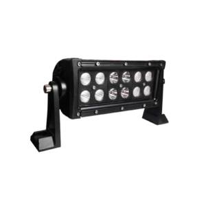 Light Bar, Double Row, 7.5”, Black, 3W, Phillips LED, Combo Beam, 2640lm