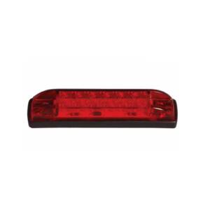 LED 4” Slim Line Marker Light, Surface Mount, 6 LED Red