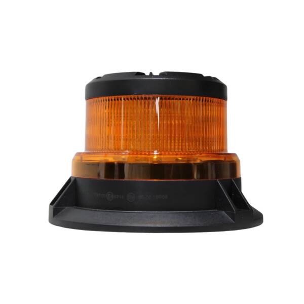 Strobe, Beacon LED, 18W, Roman Lens, 10-30V, 10 Flash Patterns, Amber, 3.38” x 5.35”