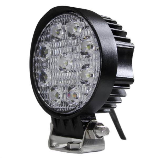 LED 3.5” Round Work Lamp, Spot, 27W, 10-30VDC, Aluminum Housing, 2322lm - Image 2