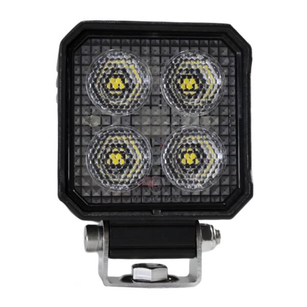 LED 3” Square Work Lamp, Flood, 29-32W, Temperature Control Tech, 2500lm