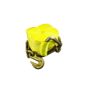 Winch Strap With Extension Chain, 4" x 30'