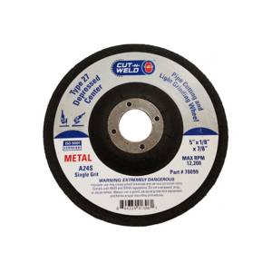 CNW-T27 Pipe Cut/Grind Wheel Single Grit 5" x 1/8" x 7/8"