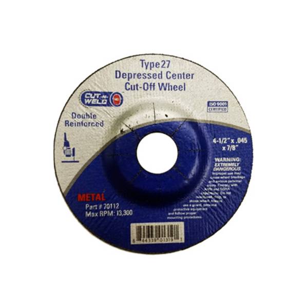T27 Depressed Center Cut-off Double Reinforced 4.5" x .045" x 7/8"