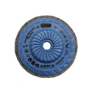 Trimmable Type 27 Zirconia Flap Discs 4.5", Grit 120, High Density