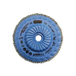 Trimmable Type 29 Zirconia Flap Discs 4.5", Grit 36, High Density