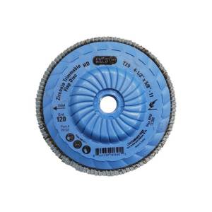 Trimmable Type 29 Zirconia Flap Discs 4.5", Grit 120, High Density