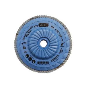 Trimmable Type 29 Zirconia Flap Discs 4.5", Grit 80, Standard Density