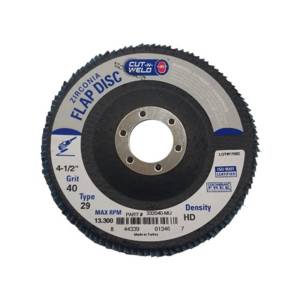 T29 Zirconia Flap Discs 4.5", High Density, Grit 40