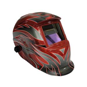 Auto-Darkening Welding Helmets - Red/Black
