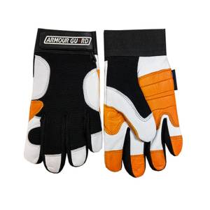 Mechanics Gloves - Superior Gold & Pearl Goatskin - Large
