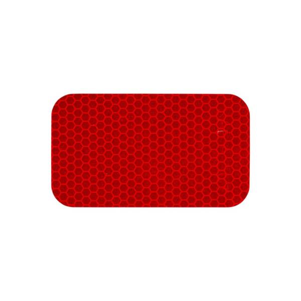 Reflective Sticker, Class 1, Red, Rectangle, 3.5" x 2", 100 per Roll