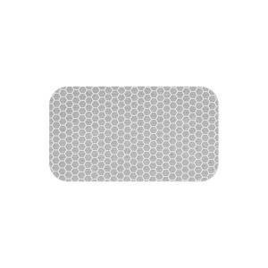 Reflective Sticker, Class 2, White, Rectangle, 3.5" x 2", 100 per Roll